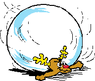 Reindeer being run over by snowball (3072 bytes)