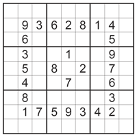 Classic Sudoku puzzle
