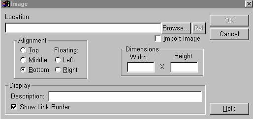 Image Dialog Box